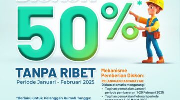 PT PLN Persero ULP Rimbo Bujang Perpanjang Diskon Tarif Listrik 50 %