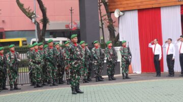 Korem 052 Wijayakrama Gelar Upacara 17an Bulan April 2025