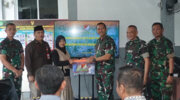 Tim Penilai Lomba Karya Bakti Tingkat Korem Kunjungi Panti Asuhan Yayasan Amanah Assodiqiyah
