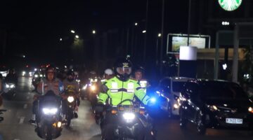 Kapolres Metro Tangerang Kota Gunakan Motor Patroli Anti Premanisme di Keramaian