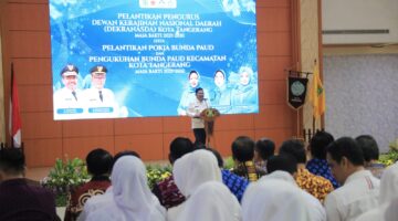 Pengurus Dekranasda dan Bunda PAUD Dilantik, Sachrudin Tegaskan Penguatan SDM dan Ekonomi Kreatif