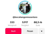 Akun tiktok Bocah Angon yang dilaporkan ke Polres Tangerang karena diduga langgar UU ITE (foto: duadimensi)