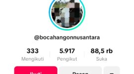 Akun tiktok Bocah Angon yang dilaporkan ke Polres Tangerang karena diduga langgar UU ITE (foto: duadimensi)