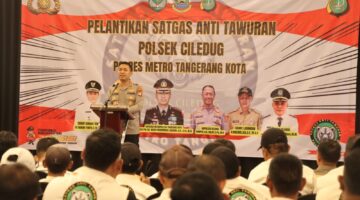 Polsek Ciledug Cetuskan Inovasi, Satgas Anti Tawuran Dilantik untuk Jaga Generasi Muda