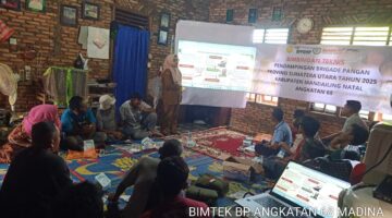 Fasilitator Bimtek Brigade Pangan di kecamatan Siabu oleh Kordinator BPP dan Penyuluh