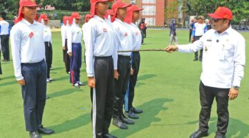 Latihan di Bawah Terik Matahari, Maryono Semangati Capaska Kota Tangerang