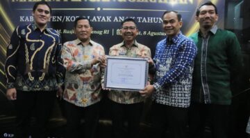 Pemkot Tangerang Kembali Raih Penghargaan Kota Layak Anak dari Kementerian PPPA RI