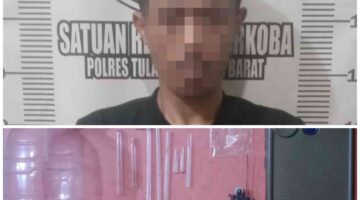Polisi Tangkap Seorang Pria Asal Panaragan Jaya yang Kedapatan Membawa Narkoba Jenis Sabu