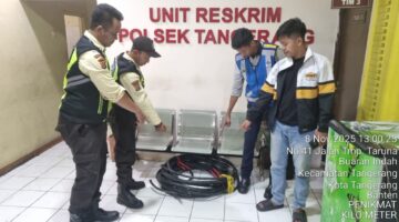 Polsek Tangerang Ungkap Kasus Pencurian Kabel Tol Kunciran, Satu Pelaku Diamankan