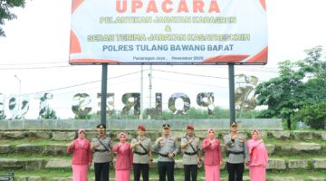 Kapolres Tubaba Pimpin Pelantikan Jabatan Kabagren dan Sertijab Kasatreskrim