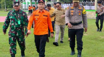 Polres Sarolangun Tegaskan Dukungan Penuh Penanggulangan Bencana Hidrometeorologi dalam Apel Siaga di Gunung Kembang