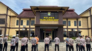 Polres Tubaba Gelar Apel Konsolidasi Operasi Lilin Krakatau 2025, Pastikan Keamanan Nataru