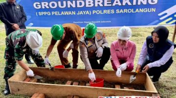 Groundbreaking SPPG Polri di Pelawan Jaya Percepat Program Makan Bergizi Gratis di Sarolangun