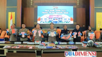 Kapolres Tubaba Pimpin Rilis Akhir Tahun 2025, Paparkan Capaian Kamtibmas dan Penegakan Hukum