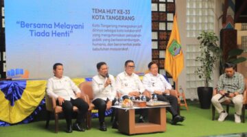 Pemkot Tangerang Resmi Luncurkan Logo HUT ke-33, Tegaskan Semangat “Bersama Melayani Tiada Henti”