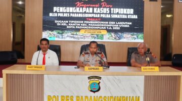 Proyek Dek Bantaran Sungai Gagal Total, Kadis Perkim Padangsidimpuan dan Dua Lainnya Resmi Jadi Tersangka Korupsi