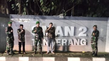 Patroli Malam Babinsa Dan Linmas Jaga Keamanan di Wilayah