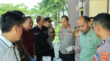Kapolres Tubaba Awasi Langsung Tes Urine Personel, Tegaskan Komitmen Berantas Narkoba dari Internal