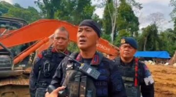 Tim Gabungan Polda Sumut Amankan 14 Ekskavator dan 7 Pekerja Tambang di Perbatasan Tapsel–Mandailing Natal