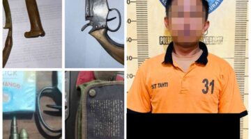 Bawa Senpi Rakitan dan Badik di Lapo Tuak Saat Ramadhan, Pria Asal Lampung Tengah Diamankan Polisi