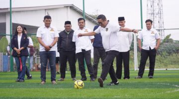 Ngabuburit Sehat, Maryono Fun Futsal Bareng Karang Taruna Pinang