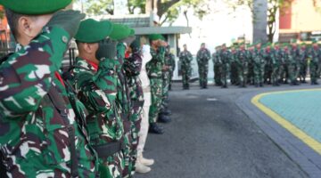 Upacara Bendera 17-an di Makorem 052/Wkr, Tekankan Nasionalisme di Bulan Suci Ramadhan