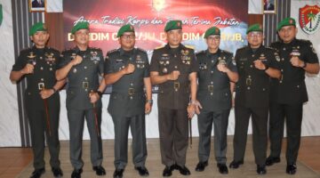 Danrem 052/Wkr Pimpin Sertijab Dandim 0502/JU, Dandim 0503/JB dan Penyerahan Jabatan Kasipers Kasrem 052/Wkr