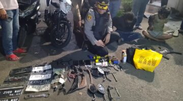 Dua Pelaku Curanmor Asal Bima NTB Diringkus Tim Opsnal Reskrim Polsek Jatiuwung di Kp Kadu Bitung Curug
