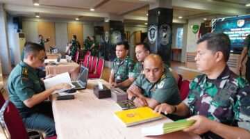 Korem 052/Wkr Terima Wasrik Itdam Jaya Periode I TA 2026