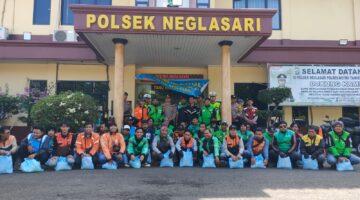 Polsek Neglasari Rangkul Komunitas Ojol, Perkuat Keamanan Wilayah Lewat Sabuk Kamtibmas