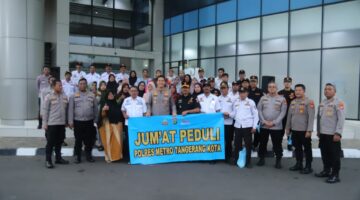 Polres Metro Tangerang Kota Gandeng Warga Jaga Kamtibmas, Sekaligus Salurkan Bantuan Sosial