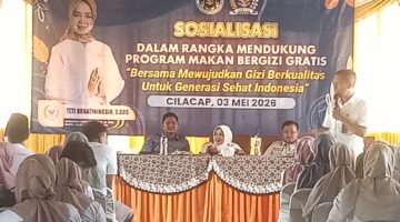 Dukung Generasi Emas 2045, Anggota DPR RI Bersama BGN Gelar Sosialisasi MBG di Cilacap