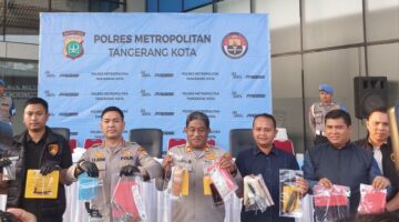 Polres Metro Tangerang Kota Ungkap 52 Kasus Kejahatan Jalanan, 36 Tersangka Diamankan