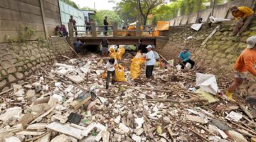 Gerak Bersama Cegah Banjir, Andra Soni-Sachrudin dan Komunitas Bebersih Kali