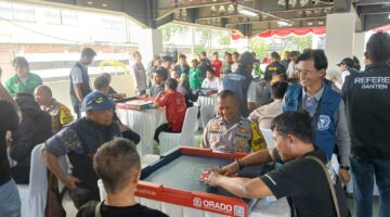 Lomba Domino Mewarnai HUT Bhayangkara ke-80, Polres Metro Tangerang Kota