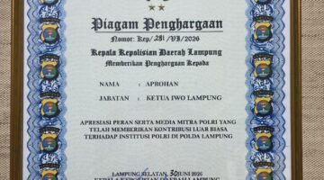 Aprohan Tolak Piagam Penghargaan Polda Lampung: Tidak Pernah Merasa Berkontribusi untuk Institusi Polri