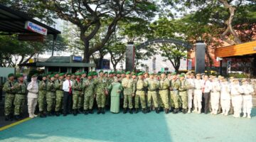 Danrem 052/Wijayakrama Pimpin Upacara 17-an dan Pelepasan Purna Tugas, Perkokoh Jiwa Korsa dan Semangat Pengabdian