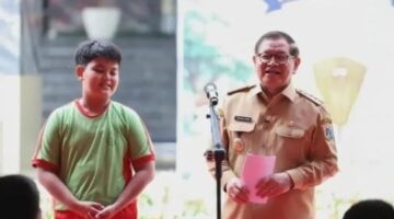 Tampil Bersama Gubernur Pramono Anung, Muhammad Arjuna Azhar Jadi Ikon Siswa Berprestasi Hari Anak Nasional 2026