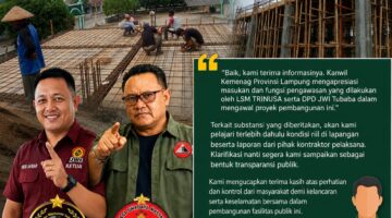 Kanwil Kemenag Lampung Respons Sorotan Proyek KUA Tumijajar, Siap Verifikasi Dugaan Pelanggaran K3