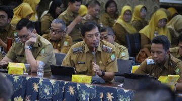 Rapat Evaluasi, Sachrudin Instruksikan Kolaborasi Meriahkan HUT dan Siaga Hadapi Kemarau