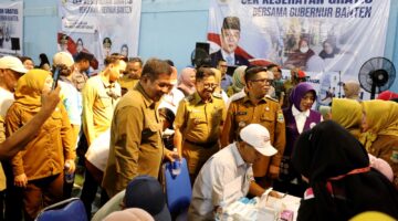 Tinjau CKG Bersama Gubernur, Sachrudin Ajak Warga Tak Takut Periksa Kesehatan 