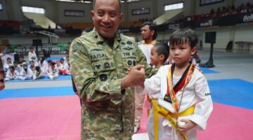 Ajang Cetak Atlet Berprestasi, Danrem 052/Wkr Resmi Buka Open Tournament Taekwondo Grade C Nasional Danrem Cup 2026