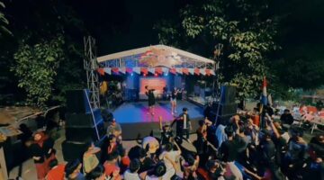 Malam Puncak HUT RI ke-81 di Uwung Jaya Meriah, Warga Disuguhkan Tarian hingga Penampilan Koplomotif