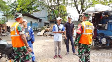 Koramil 02/Batuceper Sosialisasikan Penanganan Darurat Sampah di Wilayah Benda