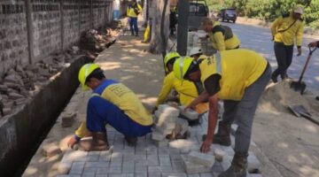 Akses Pedestrian Jadi Prioritas, Trotoar Jalan Bouraq-Lio Baru Kota Tangerang Diperbaiki