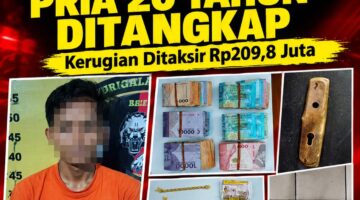 Polres Sarolangun Ungkap Pencurian Emas 25 Mayam, Uang Celengan Rp9,8 Juta Turut Ditemukan