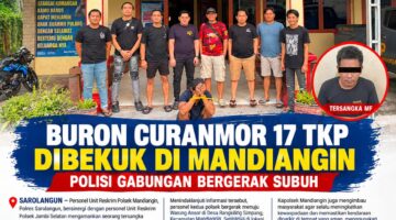 Buron Curanmor 17 TKP Dibekuk di Mandiangin, Polisi Gabungan Bergerak Subuh